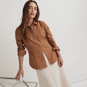 NWT Madewell Darted Button-Up Shirt in (Re)generative Chino